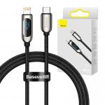 Cablu pentru incarcare si transfer de date Baseus Display, USB-C/Lightning, 20W, 1m, Negru 7 - lerato.ro