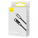 Cablu pentru incarcare si transfer de date Baseus Display, USB-C/Lightning, 20W, 1m, Negru 4 - lerato.ro