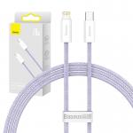 Cablu pentru incarcare si transfer de date Baseus Dynamic 2, USB-C/Lightning, 20W, 1m, Mov 5 - lerato.ro