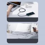 Cablu pentru incarcare si transfer de date Baseus Crystal Shine, USB/Lightning, 2.4A, 2m, Albastru inchis 15 - lerato.ro