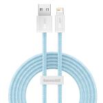 Cablu pentru incarcare si transfer de date Baseus Dynamic, USB/Lightning, 2.4A, 1m, Albastru 2 - lerato.ro