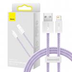 Cablu pentru incarcare si transfer de date Baseus Dynamic, USB/Lightning, 2.4A, 1m, Mov 7 - lerato.ro