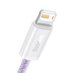 Cablu pentru incarcare si transfer de date Baseus Dynamic, USB/Lightning, 2.4A, 1m, Mov 6 - lerato.ro