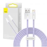 Cablu pentru incarcare si transfer de date Baseus Dynamic, USB/Lightning, 2.4A, 2m, Mov 4 - lerato.ro
