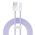 Cablu pentru incarcare si transfer de date Baseus Dynamic, USB/Lightning, 2.4A, 2m, Mov 2 - lerato.ro