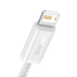 Cablu pentru incarcare si transfer de date Baseus Dynamic, USB/Lightning, 2.4A, 2m, Alb 4 - lerato.ro