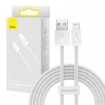 Cablu pentru incarcare si transfer de date Baseus Dynamic, USB/Lightning, 2.4A, 2m, Alb 7 - lerato.ro