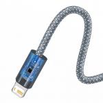 Cablu pentru incarcare si transfer de date Baseus Dynamic, USB/Lightning, 2.4A, 1m, Gri 4 - lerato.ro