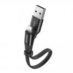 Cablu pentru incarcare si transfer de date Baseus Nimble, USB/Lightning, 2A, 23cm, Negru 15 - lerato.ro