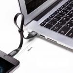 Cablu pentru incarcare si transfer de date Baseus Nimble, USB/Lightning, 2A, 23cm, Negru 14 - lerato.ro