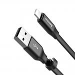 Cablu pentru incarcare si transfer de date Baseus Nimble, USB/Lightning, 2A, 23cm, Negru 8 - lerato.ro