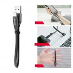 Cablu pentru incarcare si transfer de date Baseus Nimble, USB/Lightning, 2A, 23cm, Negru 3 - lerato.ro