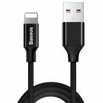 Cablu pentru incarcare si transfer de date Baseus Yiven, USB/Lightning, 2A, 1.8m, Negru 2 - lerato.ro