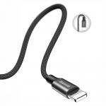Cablu pentru incarcare si transfer de date Baseus Yiven, USB/Lightning, 2A, 1.8m, Negru 3 - lerato.ro