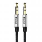 Cablu Audio Baseus Yiven M30 mini jack 3,5 mm AUX, 1m, Negru/Argintiu 2 - lerato.ro