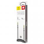 Cablu Audio Baseus Yiven M30 mini jack 3.5 mm AUX, 1.5m, Negru/Argintiu 5 - lerato.ro