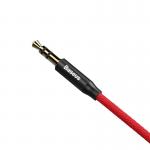 Cablu Audio Baseus Yiven M30 mini jack 3.5 mm AUX, 1.5m, Rosu