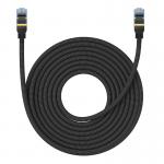 Cablu retea Baseus Braided, Cat. 7, Mufat 2xRJ45, Lungime 10 m, 10Gbps, Negru 2 - lerato.ro