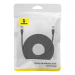 Cablu retea Baseus Braided, Cat. 7, Mufat 2xRJ45, Lungime 10 m, 10Gbps, Negru 3 - lerato.ro