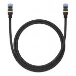 Cablu retea Baseus Braided, Cat. 7, Mufat 2xRJ45, Lungime 1 m, 10Gbps, Negru 2 - lerato.ro