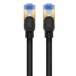 Cablu retea Baseus Braided, Cat. 7, Mufat 2xRJ45, Lungime 1 m, 10Gbps, Negru 7 - lerato.ro