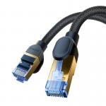 Cablu retea Baseus Braided, Cat. 7, Mufat 2xRJ45, Lungime 1 m, 10Gbps, Negru 4 - lerato.ro