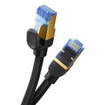 Cablu retea Baseus Braided, Cat. 7, Mufat 2xRJ45, Lungime 1 m, 10Gbps, Negru 8 - lerato.ro