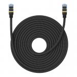 Cablu retea Baseus Braided, Cat. 7, Mufat 2xRJ45, Lungime 20 m, 10Gbps, Negru 2 - lerato.ro