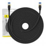 Cablu retea Baseus Braided, Cat. 7, Mufat 2xRJ45, Lungime 25 m, 10Gbps, Negru 9 - lerato.ro