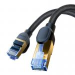 Cablu retea Baseus Braided, Cat. 7, Mufat 2xRJ45, Lungime 25 m, 10Gbps, Negru 3 - lerato.ro