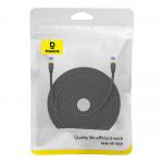Cablu retea Baseus Braided, Cat. 7, Mufat 2xRJ45, Lungime 25 m, 10Gbps, Negru 5 - lerato.ro