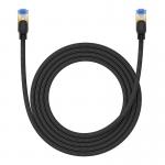 Cablu retea Baseus Braided, Cat. 7, Mufat 2xRJ45, Lungime 2 m, 10Gbps, Negru 9 - lerato.ro