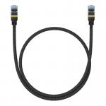 Cablu retea Baseus Braided, Cat. 7, Mufat 2xRJ45, Lungime 50 cm, 10Gbps, Negru 2 - lerato.ro