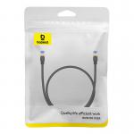 Cablu retea Baseus Braided, Cat. 7, Mufat 2xRJ45, Lungime 50 cm, 10Gbps, Negru 4 - lerato.ro