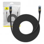 Cablu retea Baseus Braided, Cat. 7, Mufat 2xRJ45, Lungime 5 m, 10Gbps, Negru 6 - lerato.ro