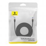 Cablu retea Baseus Braided, Cat. 7, Mufat 2xRJ45, Lungime 5 m, 10Gbps, Negru 4 - lerato.ro