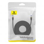Cablu retea Baseus Braided, Cat. 7, Mufat 2xRJ45, Lungime 8 m, 10Gbps, Negru 4 - lerato.ro