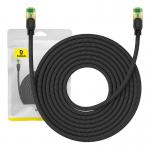Cablu retea Baseus Braided, Cat. 8, Mufat 2xRJ45, Lungime 10 m, 40Gbps, Negru 6 - lerato.ro