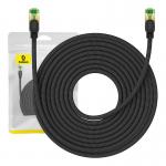 Cablu retea Baseus Braided, Cat. 8, Mufat 2xRJ45, Lungime 15 m, 40Gbps, Negru 5 - lerato.ro