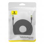 Cablu retea Baseus Braided, Cat. 8, Mufat 2xRJ45, Lungime 15 m, 40Gbps, Negru 6 - lerato.ro