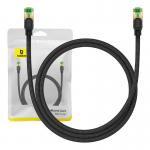 Cablu retea Baseus Braided, Cat. 8, Mufat 2xRJ45, Lungime 1 m, 40Gbps, Negru 6 - lerato.ro