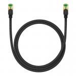 Cablu retea Baseus Braided, Cat. 8, Mufat 2xRJ45, Lungime 1 m, 40Gbps, Negru 9 - lerato.ro