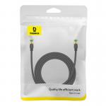 Cablu retea Baseus Braided, Cat. 8, Mufat 2xRJ45, Lungime 2 m, 40Gbps, Negru 4 - lerato.ro