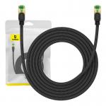 Cablu retea Baseus Braided, Cat. 8, Mufat 2xRJ45, Lungime 3 m, 40Gbps, Negru 8 - lerato.ro