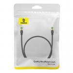Cablu retea Baseus Braided, Cat. 8, Mufat 2xRJ45, Lungime 50 cm, 40Gbps, Negru 8 - lerato.ro