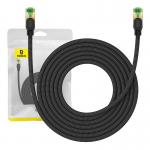 Cablu retea Baseus Braided, Cat. 8, Mufat 2xRJ45, Lungime 5 m, 40Gbps, Negru 7 - lerato.ro