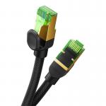Cablu retea Baseus Braided, Cat. 8, Mufat 2xRJ45, Lungime 8 m, 40Gbps, Negru 6 - lerato.ro