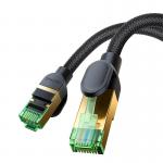 Cablu retea Baseus Braided, Cat. 8, Mufat 2xRJ45, Lungime 8 m, 40Gbps, Negru 5 - lerato.ro