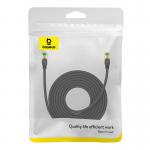 Cablu retea Baseus Braided, Cat. 8, Mufat 2xRJ45, Lungime 8 m, 40Gbps, Negru 8 - lerato.ro