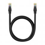 Cablu retea Baseus Ethernet, Round, Cat. 5, Mufat 2xRJ45, UTP, Lungime 1.5 m, 1Gbps, Negru 2 - lerato.ro